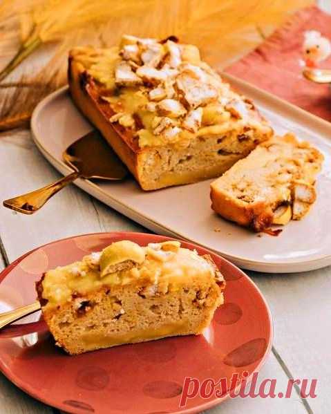 Пирог из яблок. Необычный вариант шарлотки из яблочного пюре. | Кухонный уголок Пульс Mail.ru
