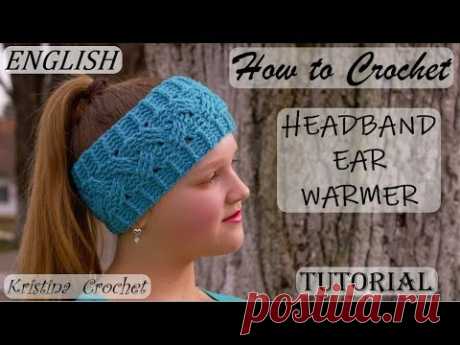 Crochet Cable HEADBAND / Ears Warmer TUTORIAL (English)