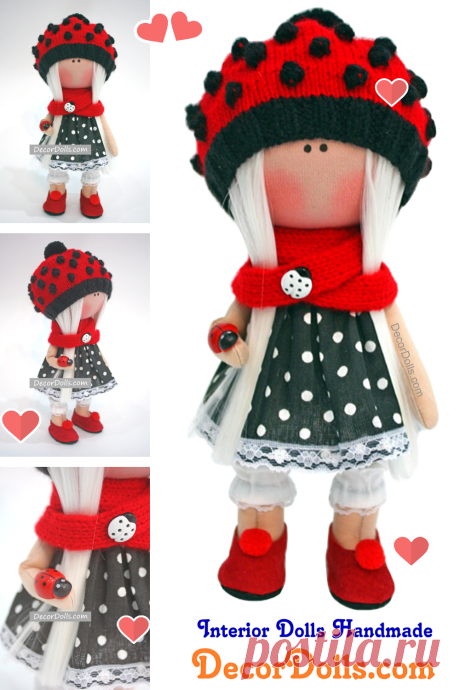 Rag Doll Handmade, Tilda Puppen Baby Doll, Poupée Textile Doll, Nurser – Decor Dolls