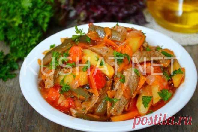 Азу по-татарски с солеными огурцами. Пошаговый рецепт с фото - Кушать нет