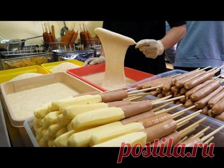 корейская интересная коллекция уличной еды!