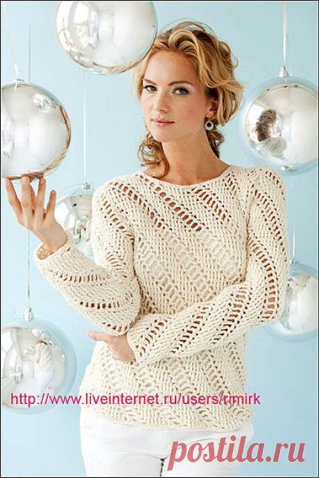ПУЛОВЕР «СНЕЖНАЯ КОРОЛЕВА» | ВЯЗАНЫЙ УЮТ