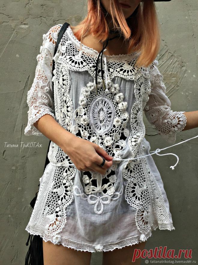 Невероятные переделки к лету. Ткань + крючок. | Вязаный Смак | Яндекс Дзен