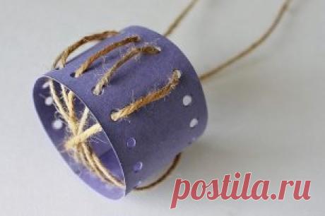 Корзинки для пасхальных яиц из картона и джута 💜