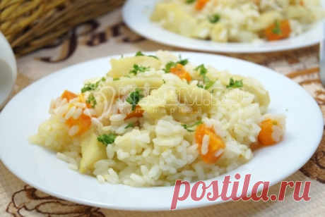 Филе трески с рисом Филе трески с рисом на сковороде, вкусный рыбный плов в Пост.