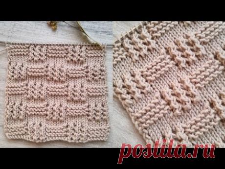 А почему бы не связать стильный кардиган таким узором❤️🧶knitting pattern.