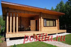 Терраса для бани - самые простые проекты - баня, терраса, крыша, дом, площадь, строительство