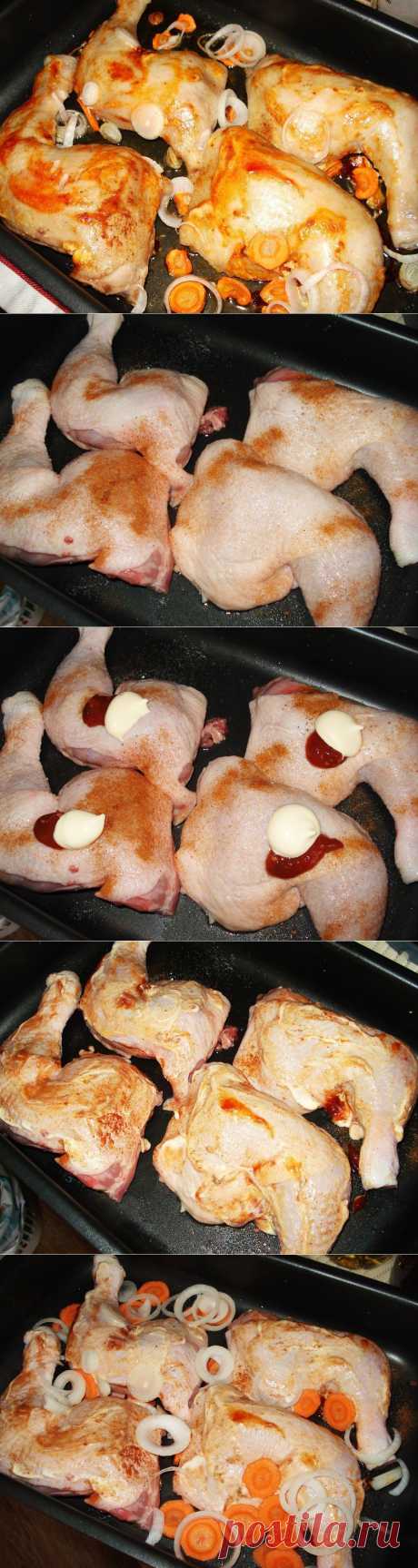 Как приготовить куриные ножки запеченные в духовке под майонезом - рецепт, ингридиенты и фотографии