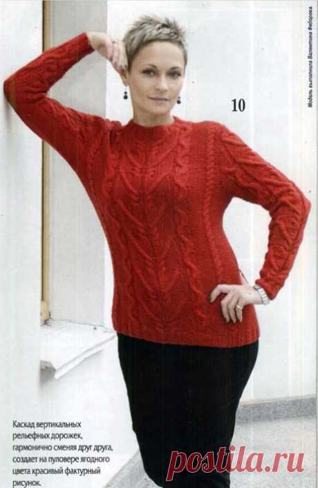 ПУЛОВЕР. СПИЦЫ.