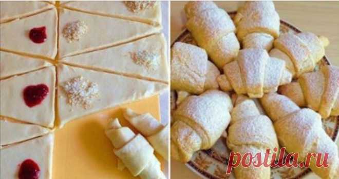Очень вкусные и рассыпчатые рогалики. Просто тают во рту | WebVinegret