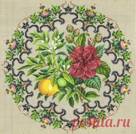 Смотрите, как красиво - великолепные старинные схемы Petit Point Petite в переводе с французского означает «маленький, мелкий». Отсюда и идёт название стежков Петит-поинт (petite-point) и Петит-ститч (petite-stitch). Petite-point — это маленький полукрестик. Шьётся он как обычный полукрест: на изнанке швы — вертикальные, или как гобеленовый шов (на изнанке...