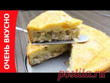 Готовим капустный пирог с курицей. Очень вкусно!