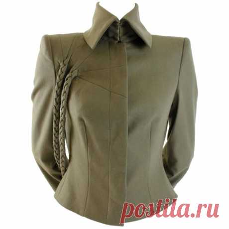 Жакет с косами Alexander McQueen Модная одежда и дизайн интерьера своими руками