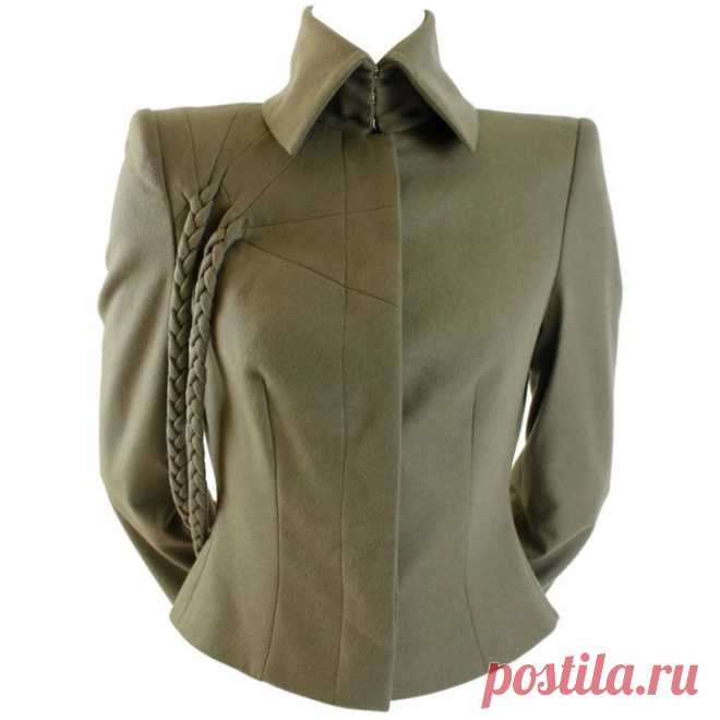 Жакет с косами Alexander McQueen Модная одежда и дизайн интерьера своими руками