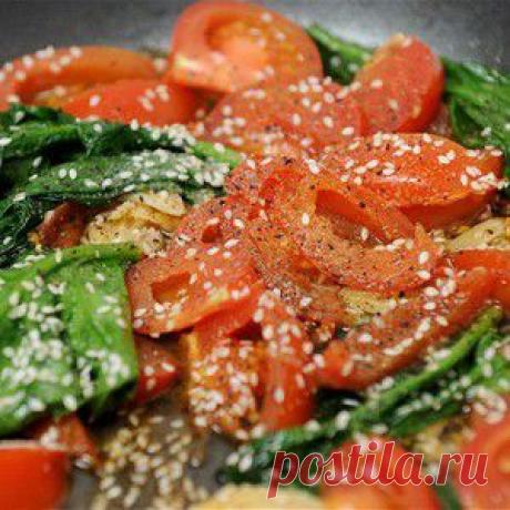 Шпинат с помидорами и чесноком рецепт – итальянская кухня: закуски