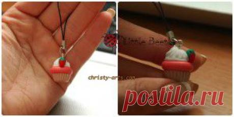Мастер класс. Кекс-кулон из полимерной глины. | Творческие мастер-классы по рукоделию и кулинарии.
