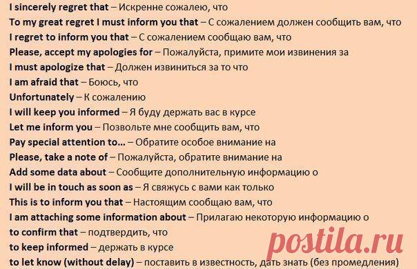 Полезные фразы для написания e-mail'a на английском / Неформальный Английский