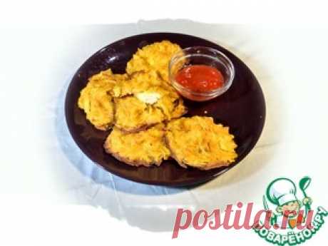 Луковая закуска с начинкой из куриной грудки - кулинарный рецепт