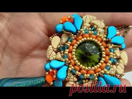 Diy video tutorial #medaglione #paisly  #pendant ,,CUORE LIBERO,, 🥰💚