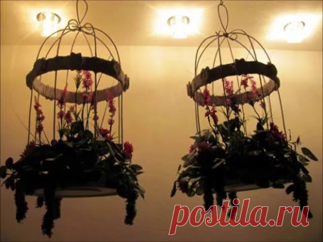 &quot;КЛЕТКА С ЦВЕТАМИ своими руками&quot;, мастер-класс - YouTube