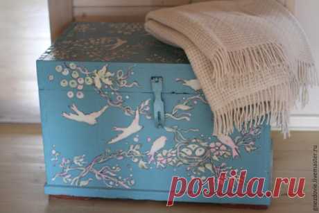 Расписываем бабушкин сундук, шкаф, стол и тумбочку краской по мебели - Ярмарка Мастеров - ручная работа, handmade