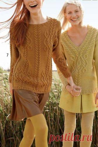 Узор для пуловеров спицами