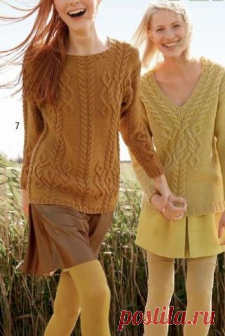 Узор для пуловеров спицами