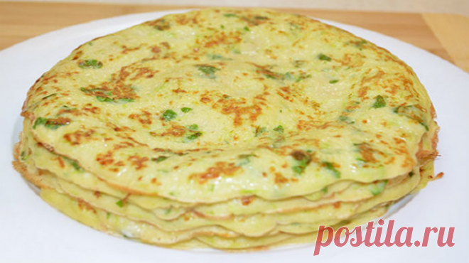 Действительно вкусные блинчики из кабачков.