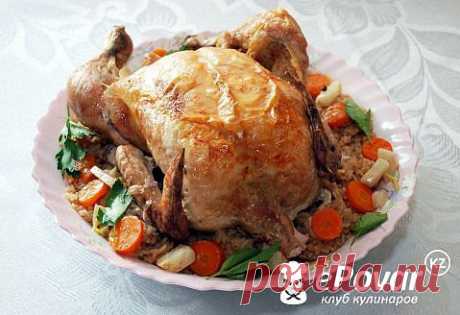 Запеченная курица с жареным рисом — Рецепт приготовления с фото — Горячие блюда, Блюда из птицы