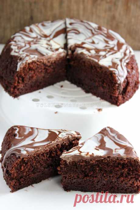 Быстрый шоколадный пирог в мультиварке | Волшебная Eда.ру