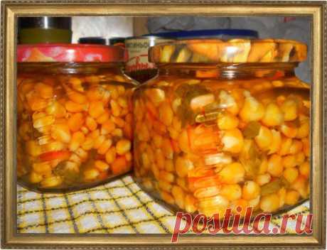 САЛАТ ИЗ КУКУРУЗЫ С ПЕРЦЕМ.