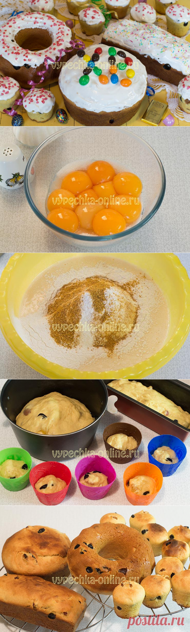 ✔️Пасхальные куличи на молоке с дрожжами – самый вкусный рецепт с фото