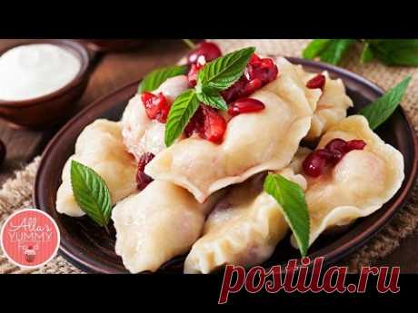 Pierogi with Cherries Recipe (Vareniki) | Вареники с вишней