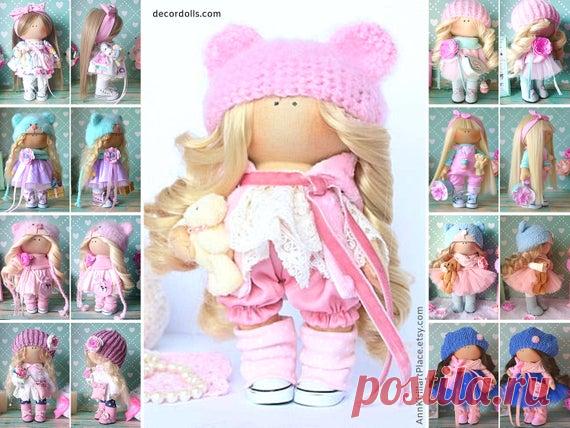 Special Gift Doll for Girl, Baby Room Decor Doll, Custom Made Portrait Doll, Unique Original Gift for Family, Handmade Art Doll by Elvira Hello, dear visitors!  This is handmade cloth doll created by Master Elvira F (Nizhnevartovsk, Russia). All dolls stated on the photo are mady by artist Elvira F. You can find them in our shop searching by artist name: https://www.etsy.com/shop/AnnKirillartPlace?ref=hdr_shop_menu&search_query=elvira
