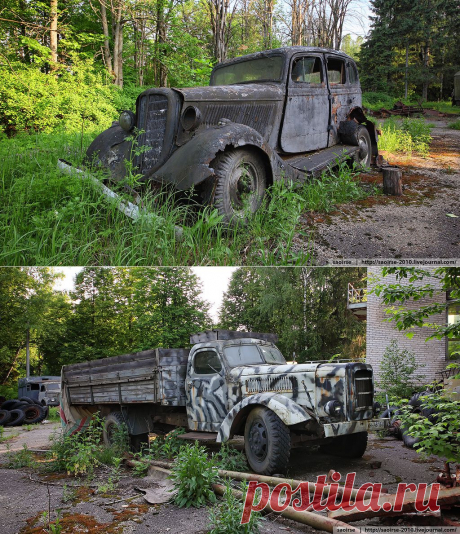 Abandoned Places - Пионерский лагерь с ретро-автомобилями