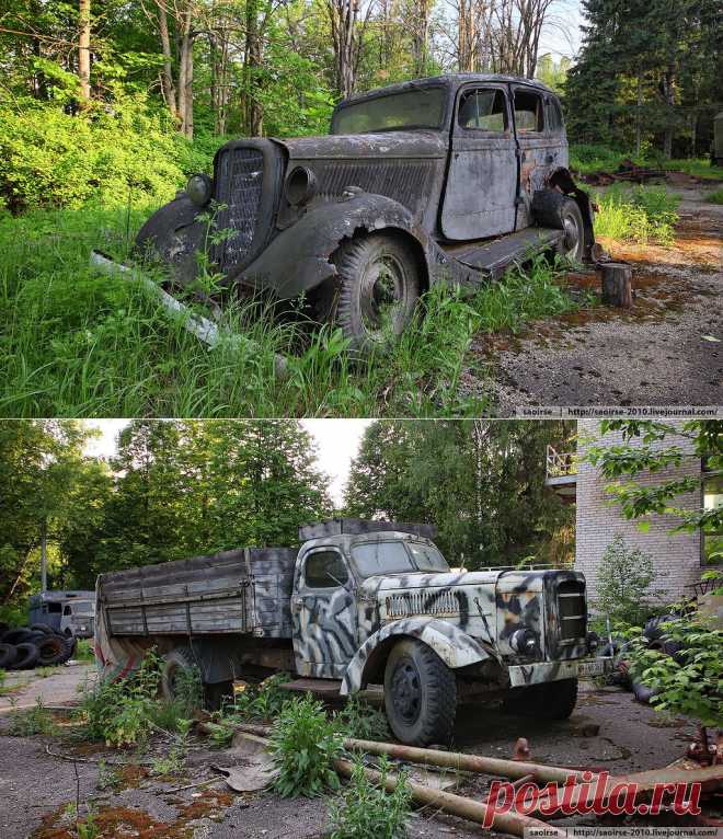 Abandoned Places - Пионерский лагерь с ретро-автомобилями