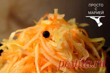 "Хрустящая" капуста в маринаде-пятиминутке: мой любимый рецепт | Просто с Марией | Яндекс Дзен