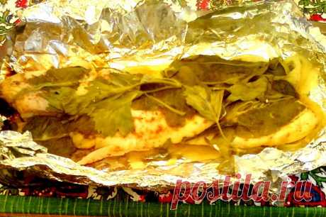 Рыба в фольге, запеченная на углях | Четыре вкуса