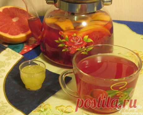 Вишневый чай с изюмом и апельсином