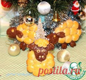 Печенье "Новогодние овечки" - кулинарный рецепт