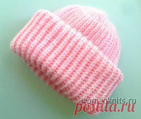 Очень простая вязка шапки спицами
Описание: https://womanknits.ru/vyazanie-dlya-zhenshchin/shapki-berety/ochen-prostaya-vyazka-shapki-spicami
