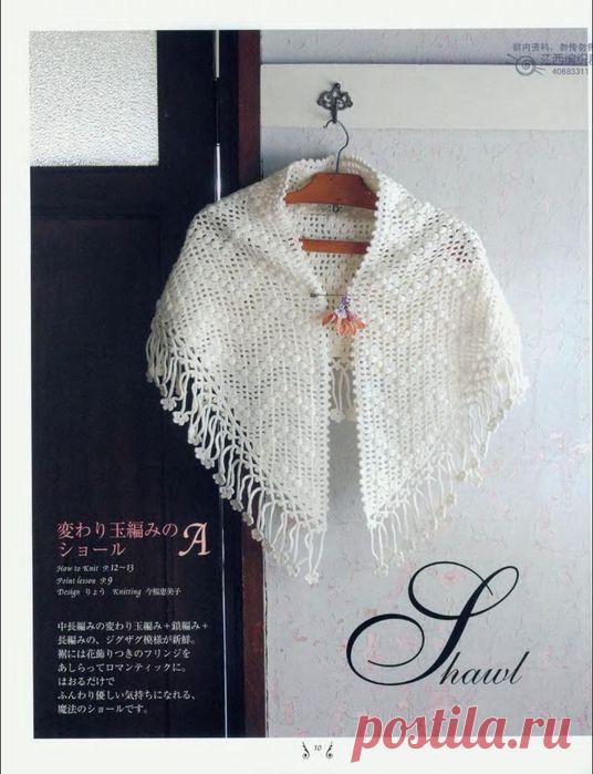 Связать шаль крючком Схемы.
