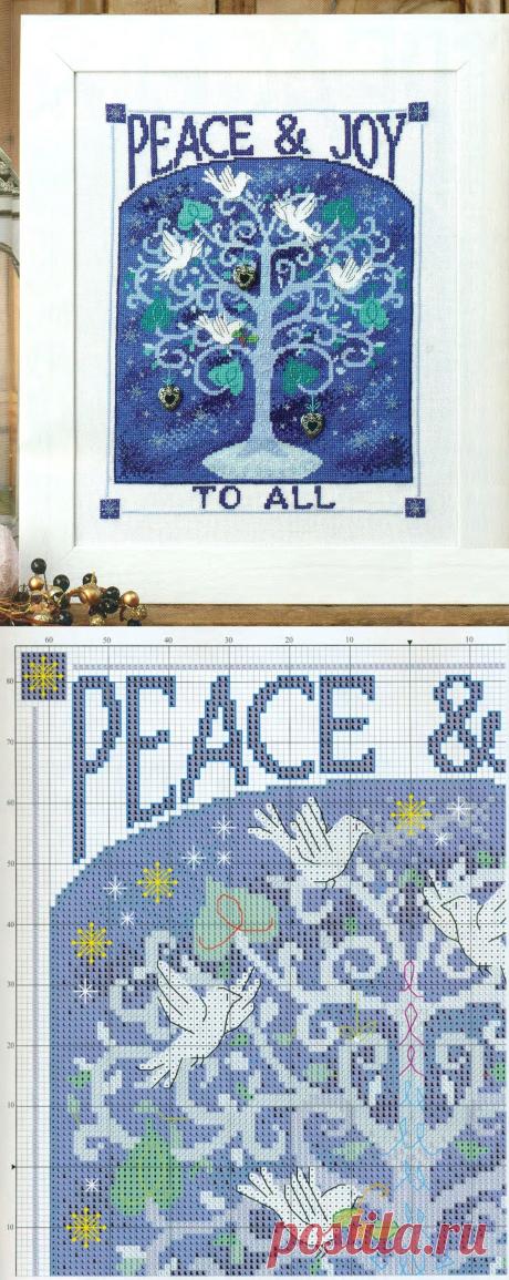 Волшебное зимнее деревце с подвесками-шармиками ~ HandMadiya.com