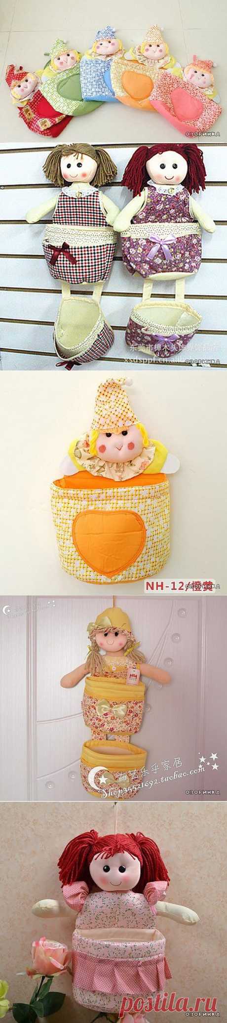 Поделки своими руками - Шьем органайзеры в виде куколок(21 фото)