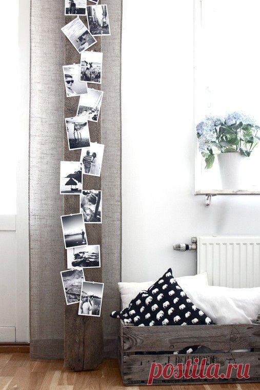 100 лучших идей: оформление стены фотографиями