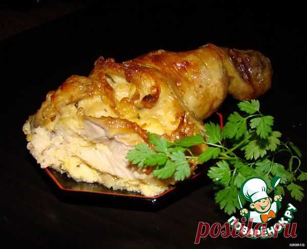 Фаршированные куриные окорочка.