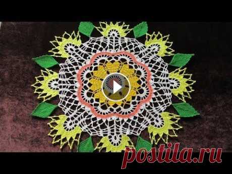 САЛФЕТКА - ЦВЕТОК КРЮЧКОМ. ЧАСТЬ 3 Вязание листочков и лепестков цветка. Часть 1: Благодарность автору за мк и поддержка канала: карта сбербанка 4276160961694032 Всем огромное спасибо! ...