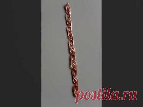 #shorts Браслет Wig Jig из медной проволоки #из_меди #медь #handmade #jewelry #из_меднойпроволоки
