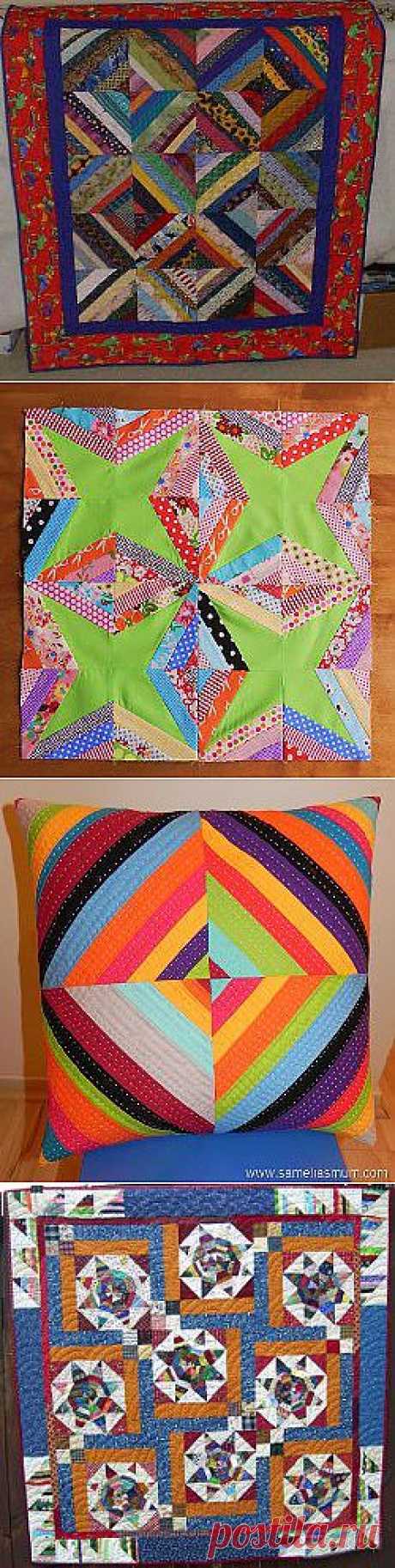 Super String Quilts: 13 Paper Piecing and Scrap Quilt Patterns | FaveQuilts.com