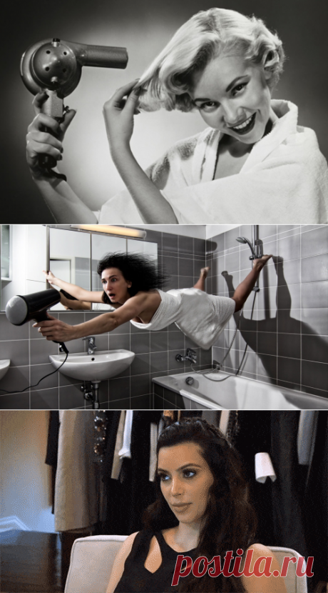 Как высушить волосы феном правильно?